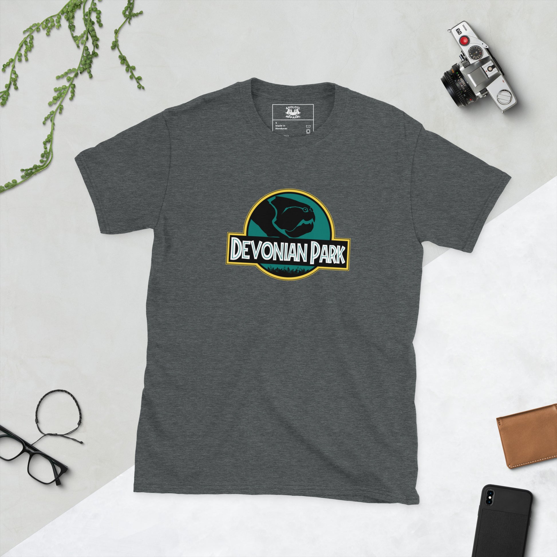 Devonian Park Short-sleeve Unisex T-shirt Dark Grey Flat