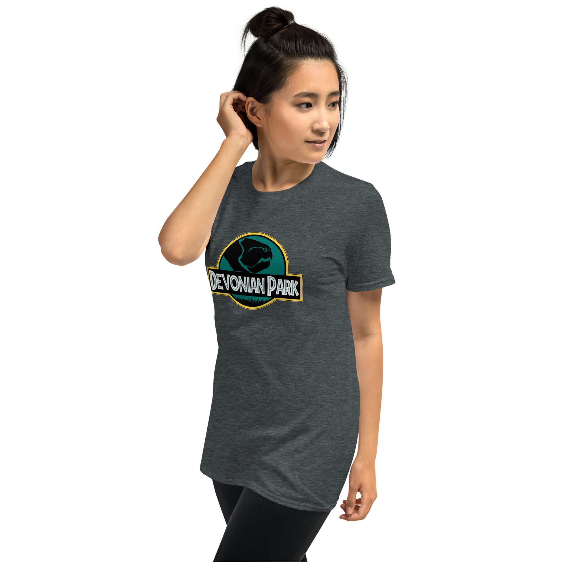 Devonian Park Short-sleeve Unisex T-shirt Dark Grey Mockup