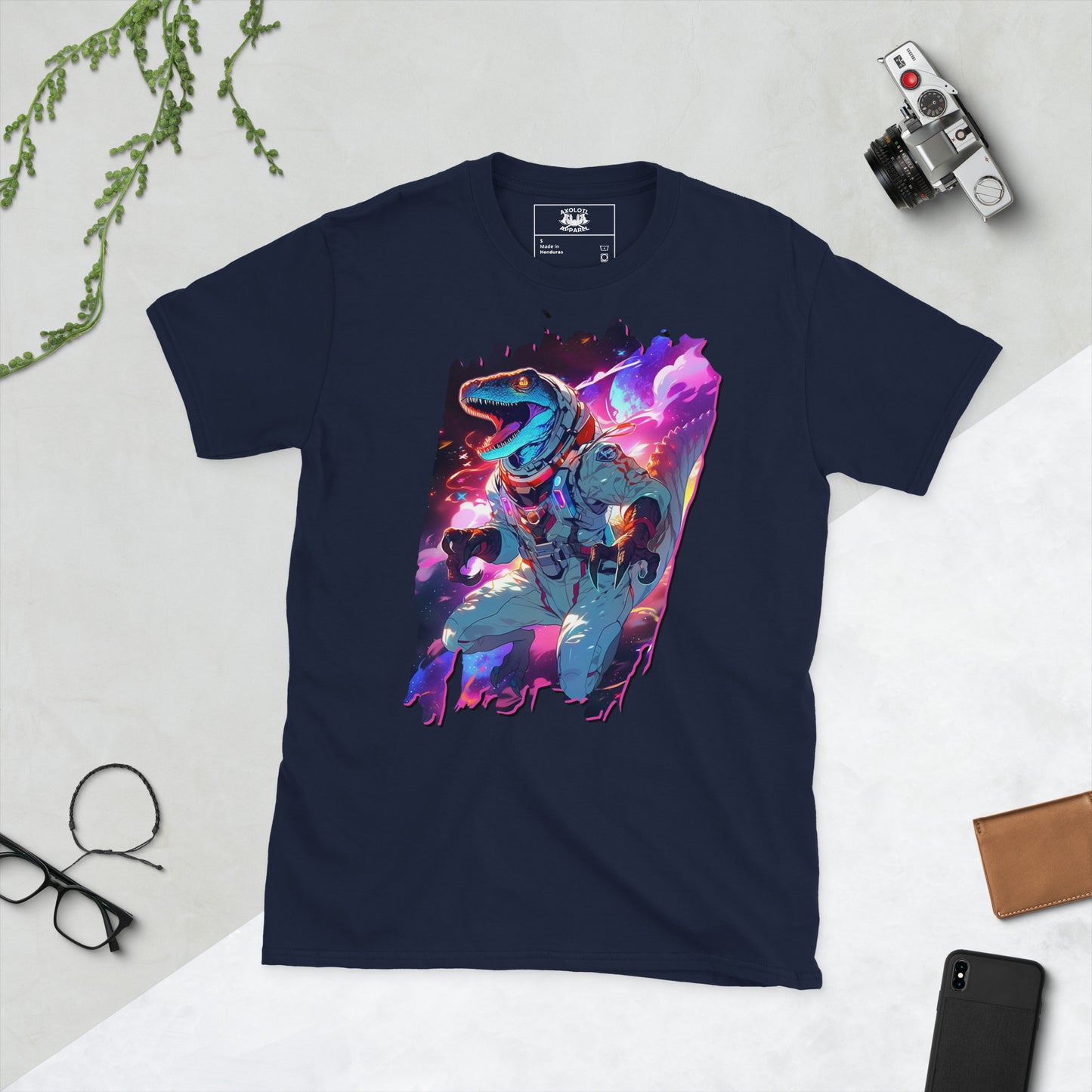 Dinonaut Navy Unisex Short-Sleeve T-Shirt