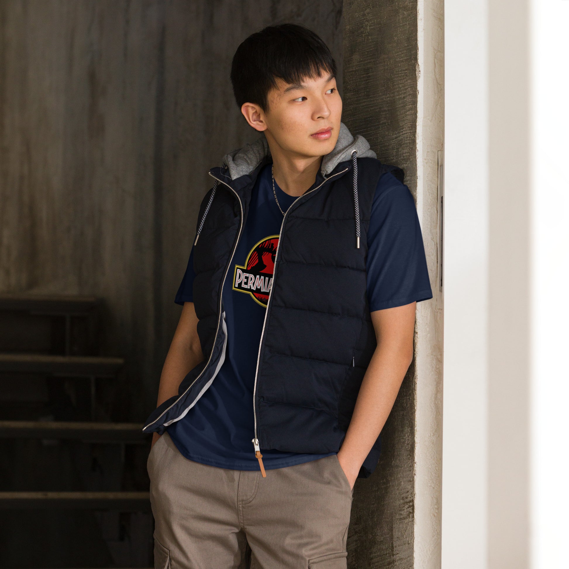 Permian Park Short Sleeve Unisex T-shirt Navy Mockup