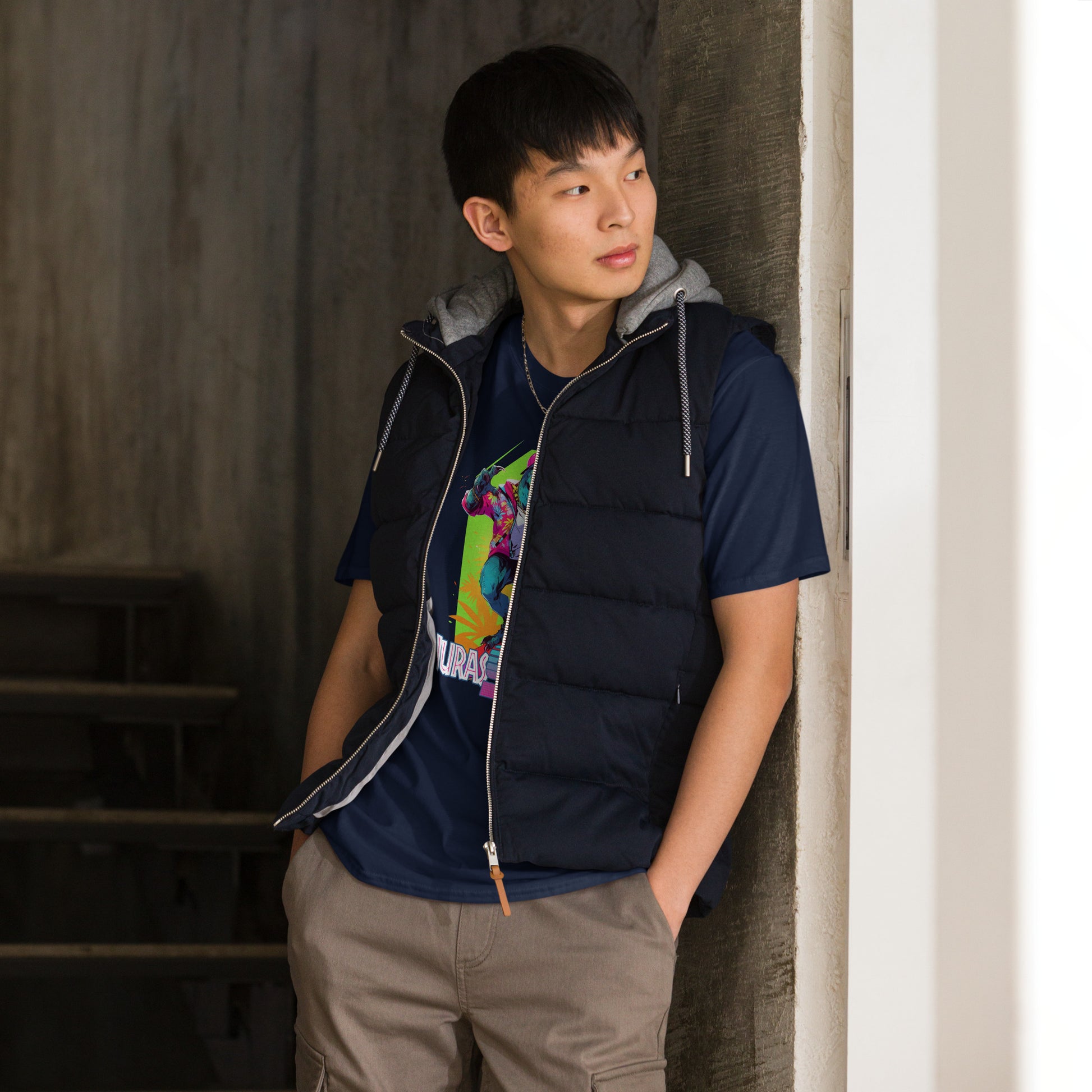 JurasSICK Navy Unisex Short Sleeve T-Shirt Mockup