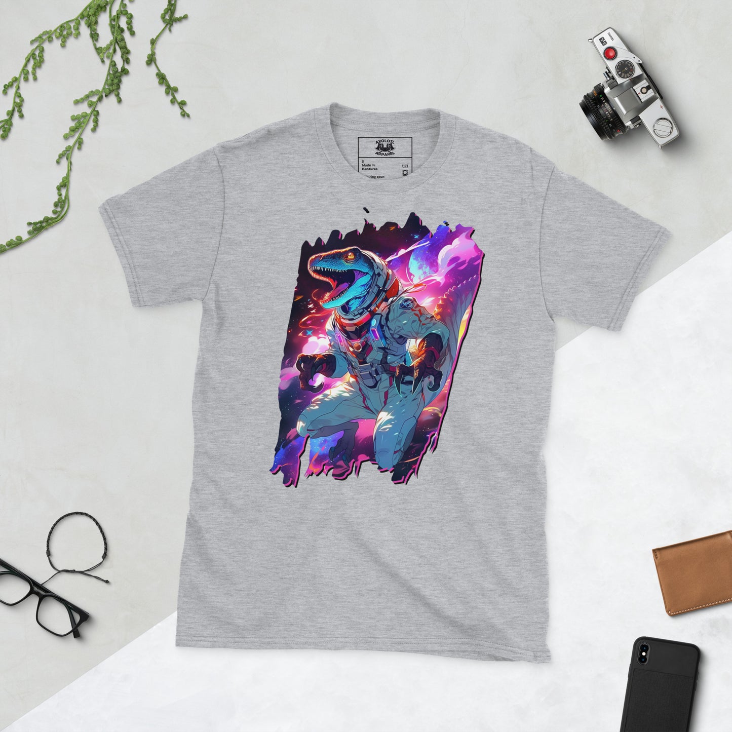 Dinonaut Grey Unisex Short-Sleeve T-Shirt