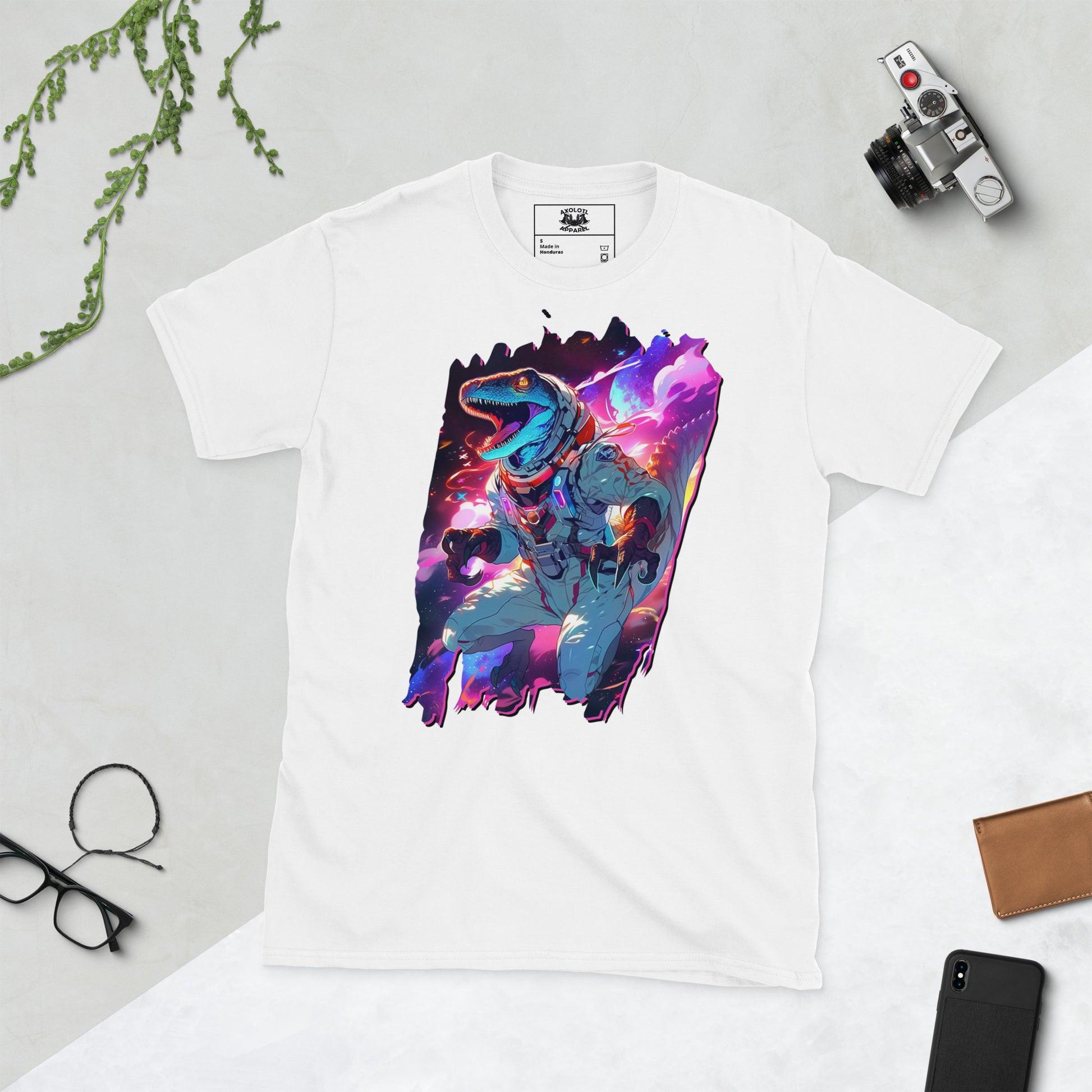 Dinonaut White Unisex Short-Sleeve T-Shirt