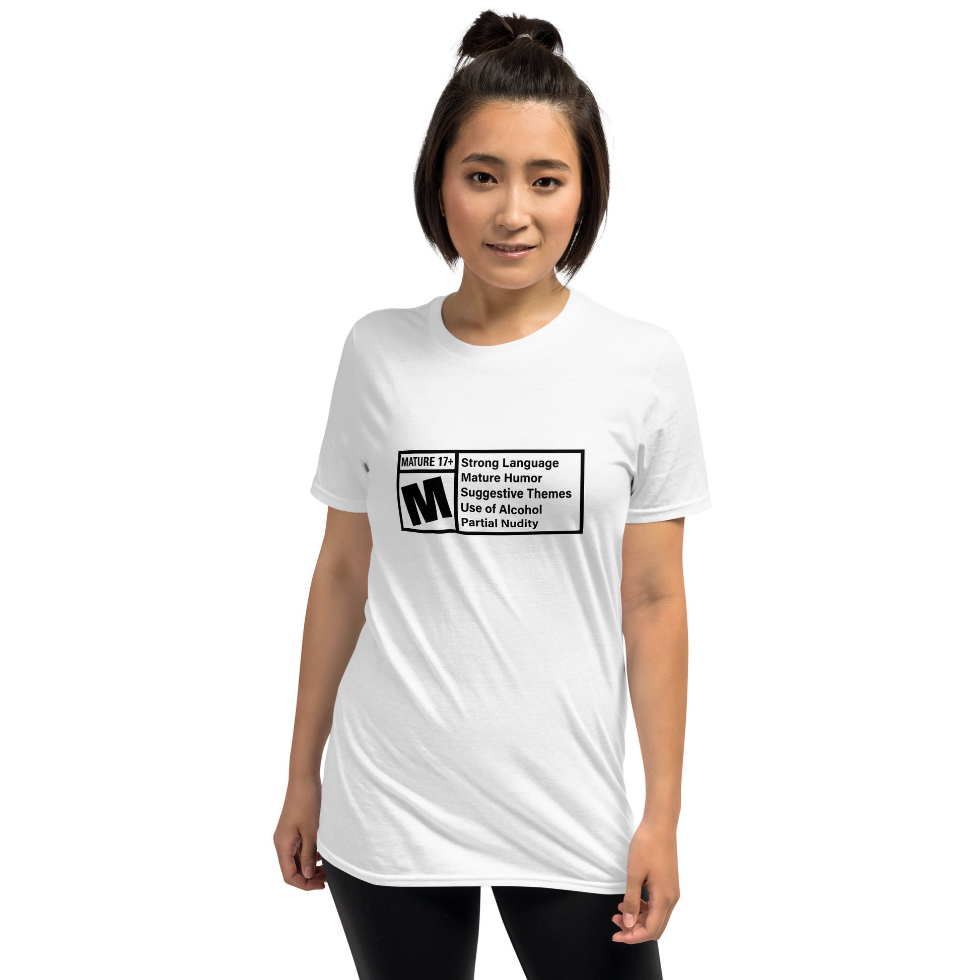 Rated M Short-sleeve Unisex T-shirt White Mockup