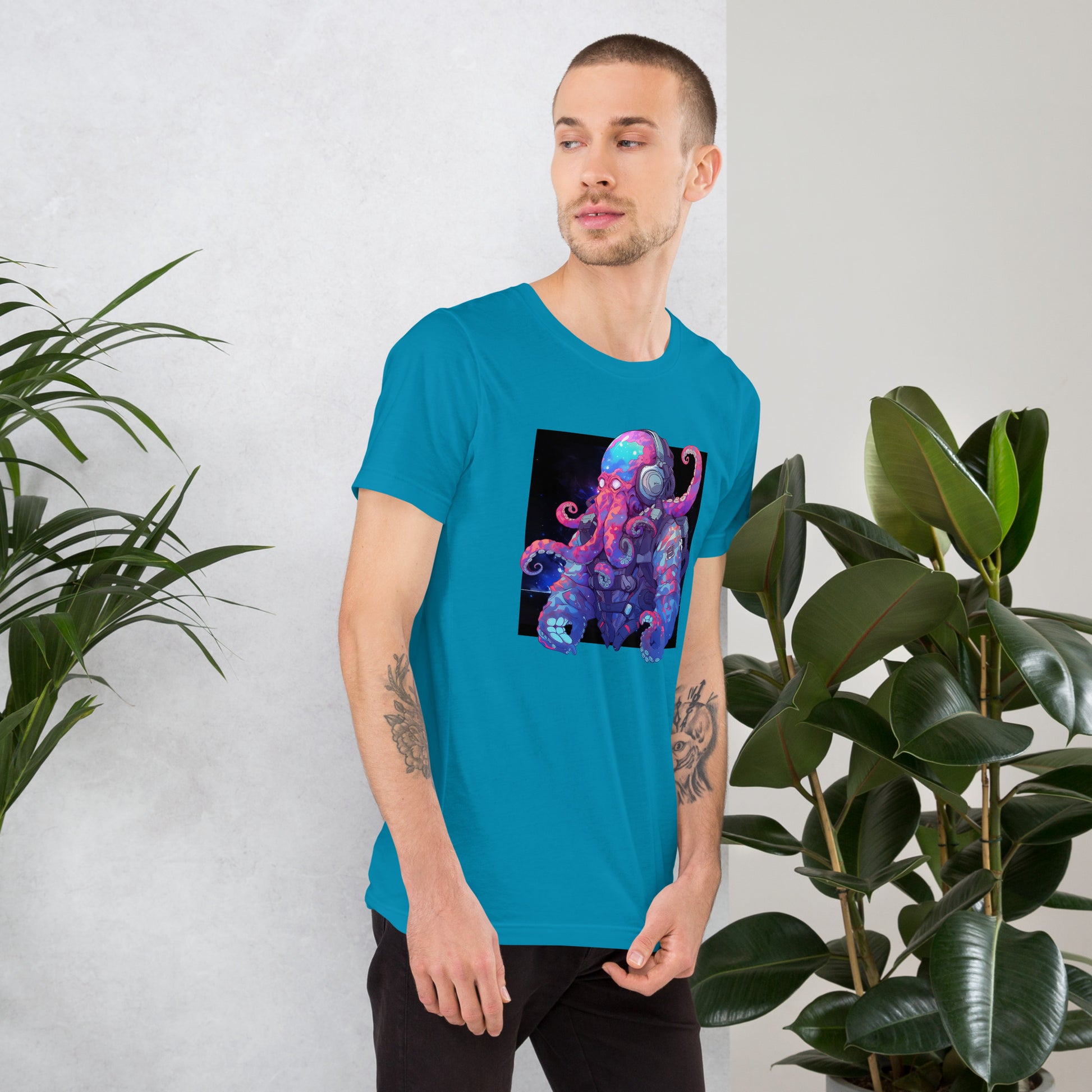 Octonaut_short_sleeve_unisex_t-shirt_aqua_mockup