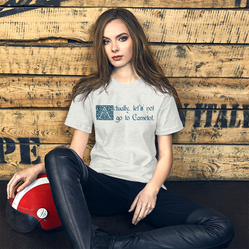 Let's Not Go To Camelot Short-sleeve Unisex T-Shirt Ash Mockup