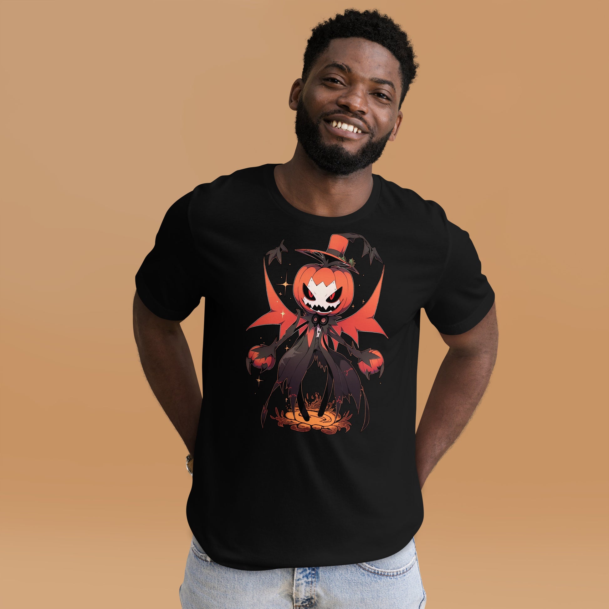 Pompkin_Short_Sleeve_Unisex_T-shirt_Black_Mockup