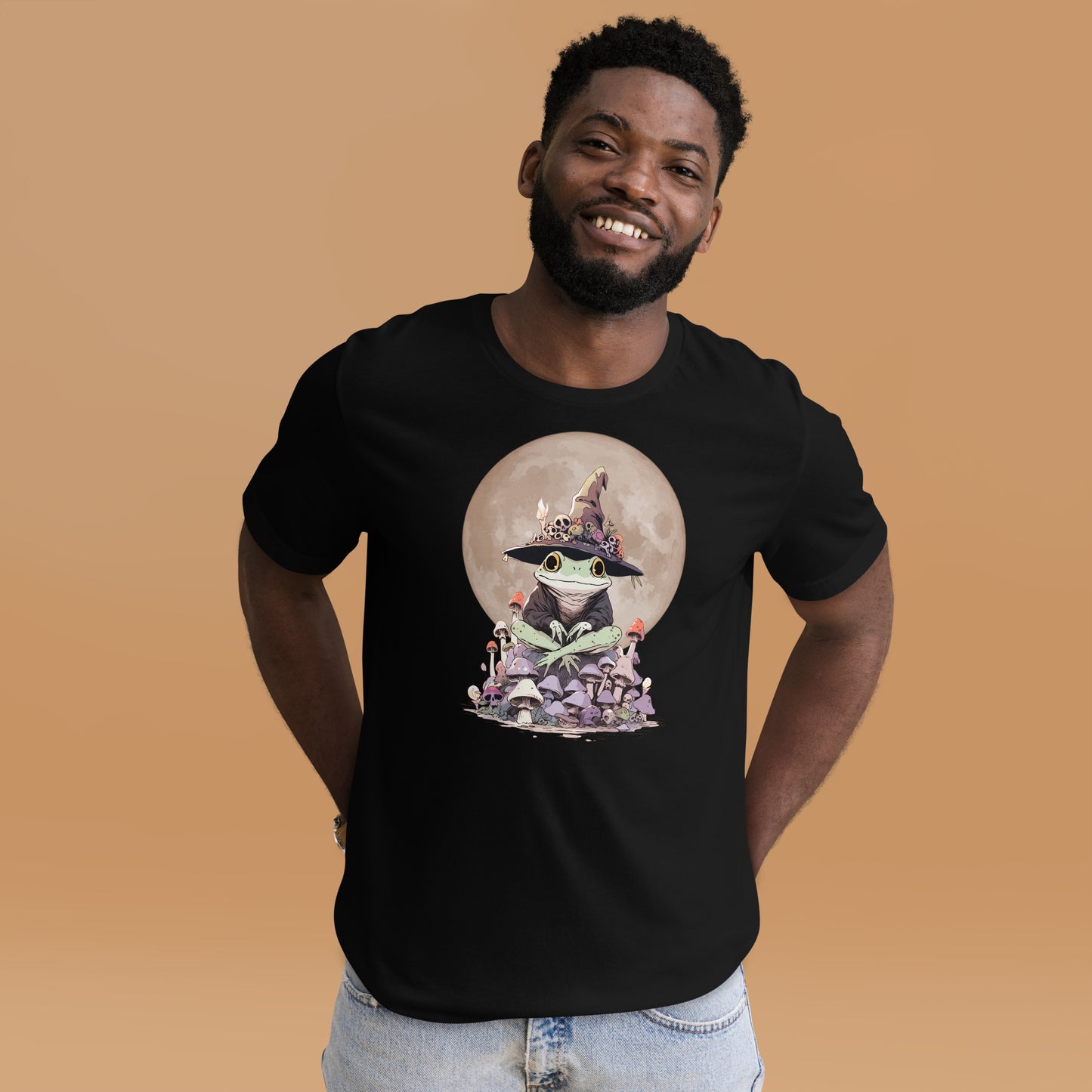 Hocus_Croakus_Short_Sleeve_Unisex_T-shirt_Black_Mockup