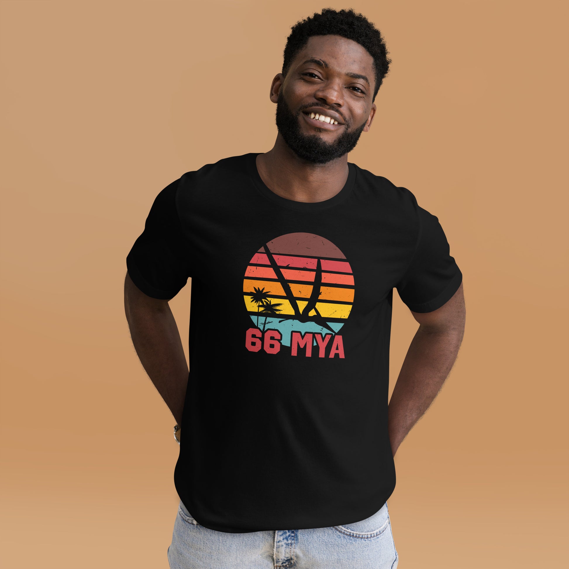 66 MYA Short-sleeve Unisex T-shirt Black Mockup