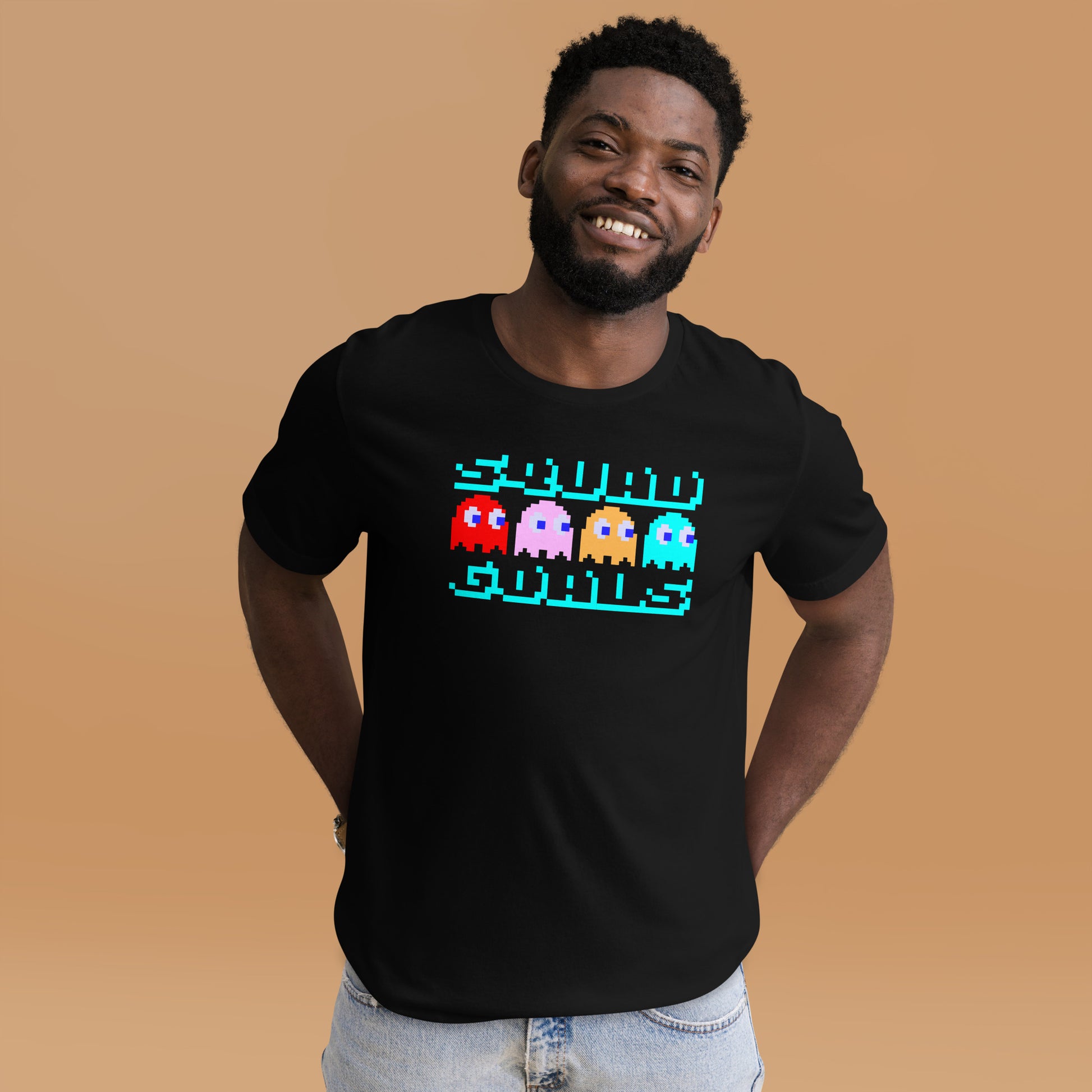 Squad Goals Shirt-sleeve Unisex T-shirt Black Mockup