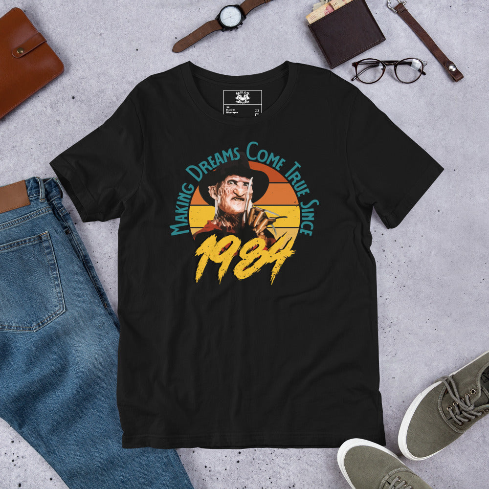 Making Dreams Come True Short-sleeve Unisex T-shirt Black Mockup