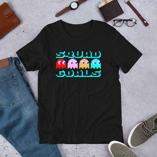 Squad Goals Shirt-sleeve Unisex T-shirt Black Flat