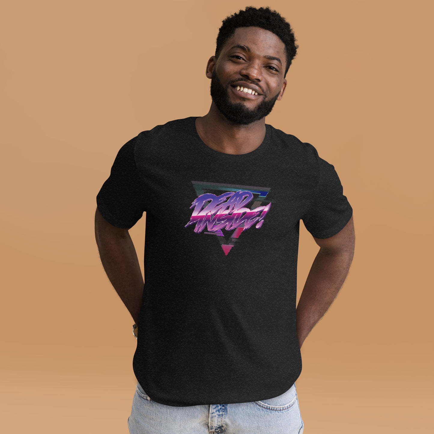 Dead Inside Short-sleeve Unisex T-shirt Heather Black Mockup