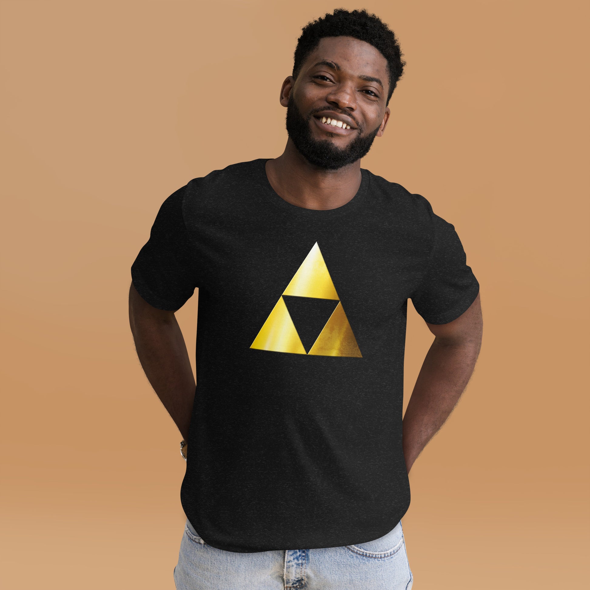 BlackForce Short-Sleeve Unisex T-shirt Heather Black Mockup