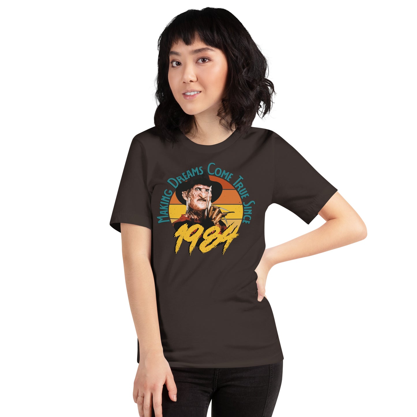 Making Dreams Come True Short-sleeve Unisex T-shirt Brown Mockup