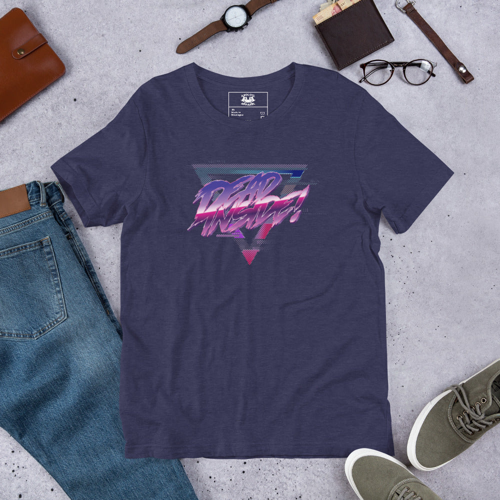 Dead Inside Short-sleeve Unisex T-shirt Heather Blue Flat