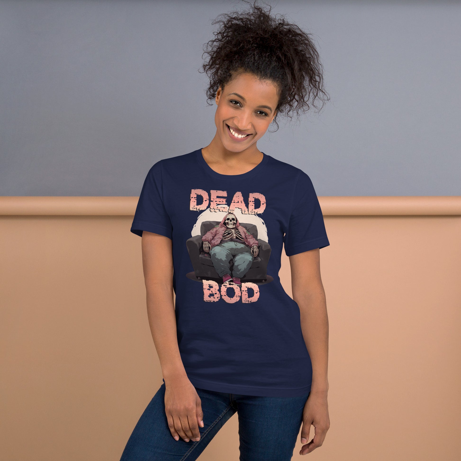 Deadbod_short_sleeve_unisex_t-shirt_navy_blue_mockup