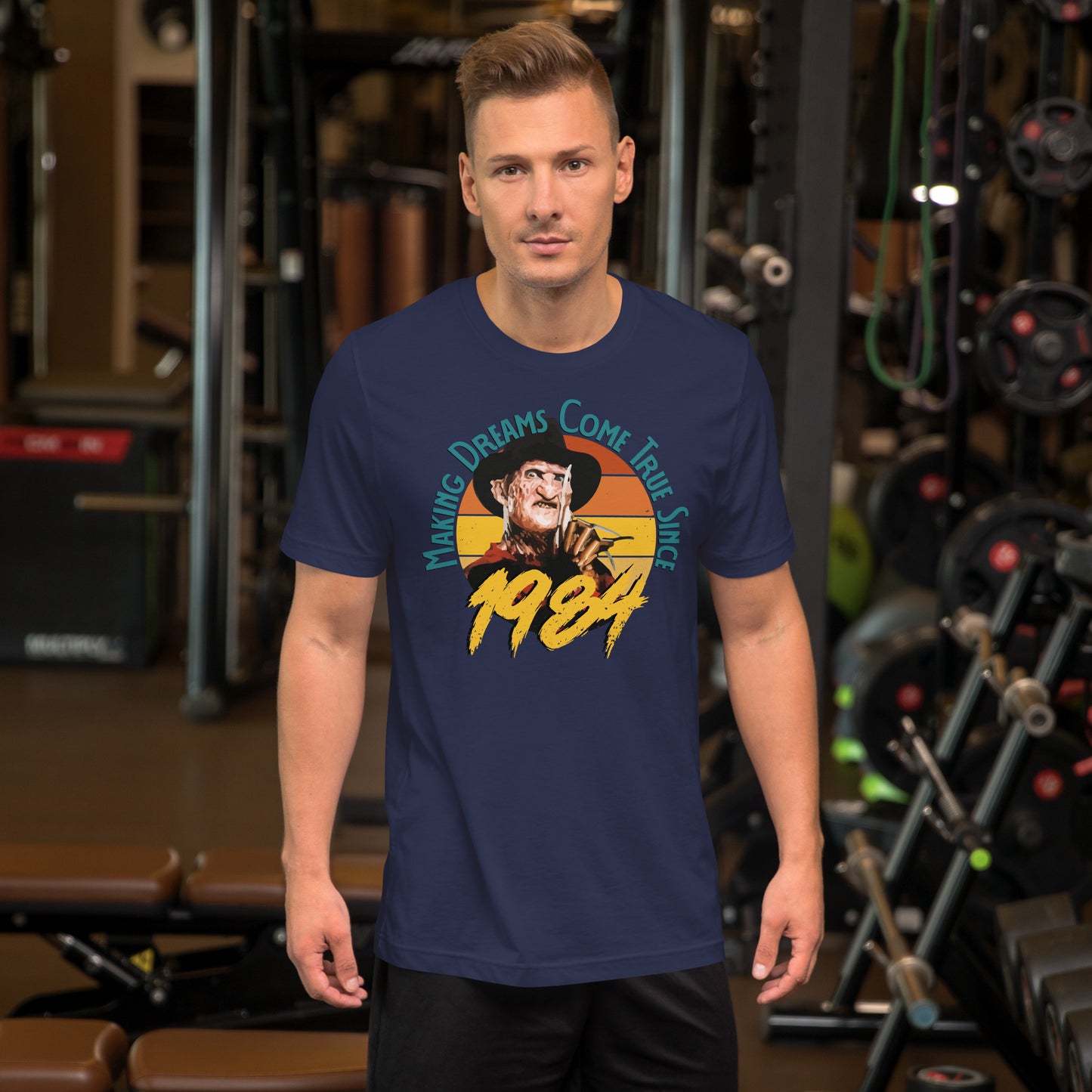 Making Dreams Come True Short-sleeve Unisex T-shirt Navy Mockup