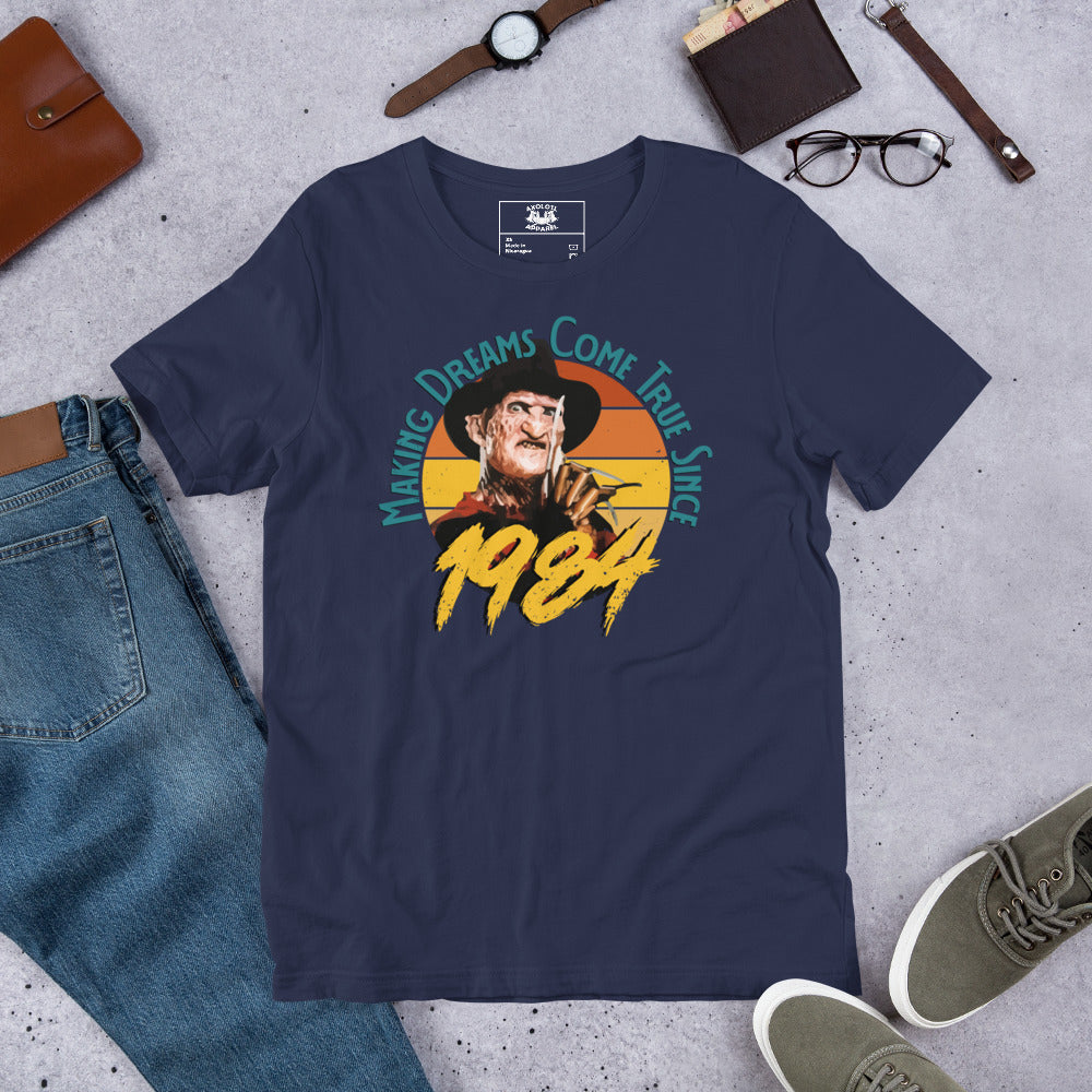 Making Dreams Come True Short-sleeve Unisex T-shirt Navy Flat