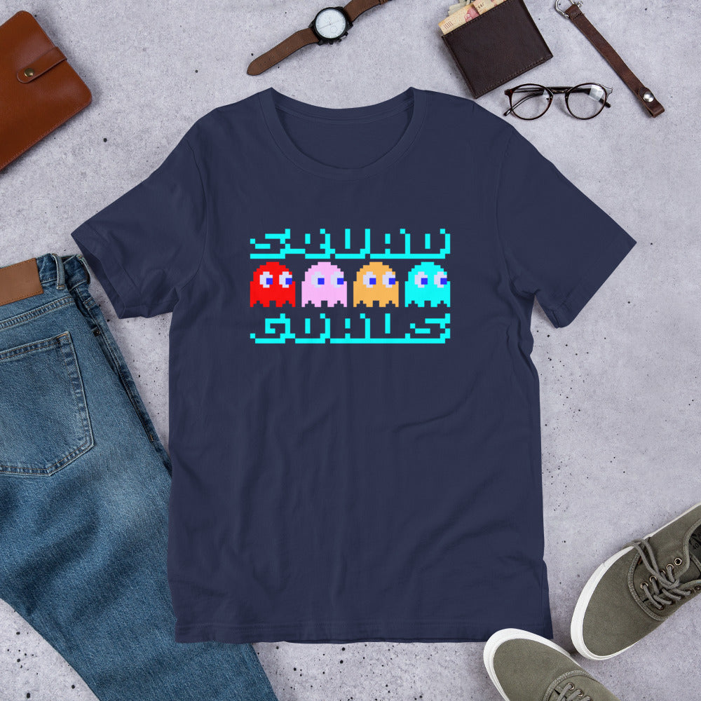Squad Goals Shirt-sleeve Unisex T-shirt Navy Flat