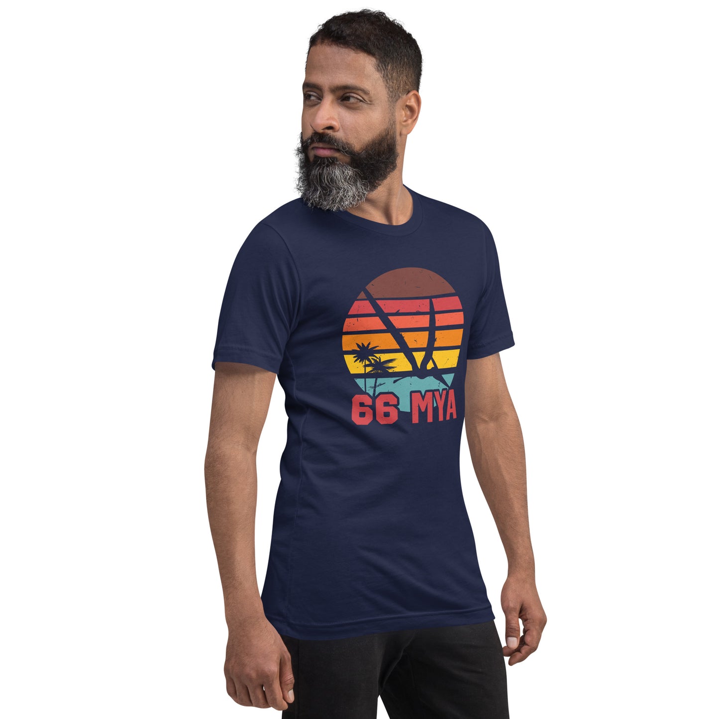 66 MYA Short-sleeve Unisex T-shirt Navy Mockup