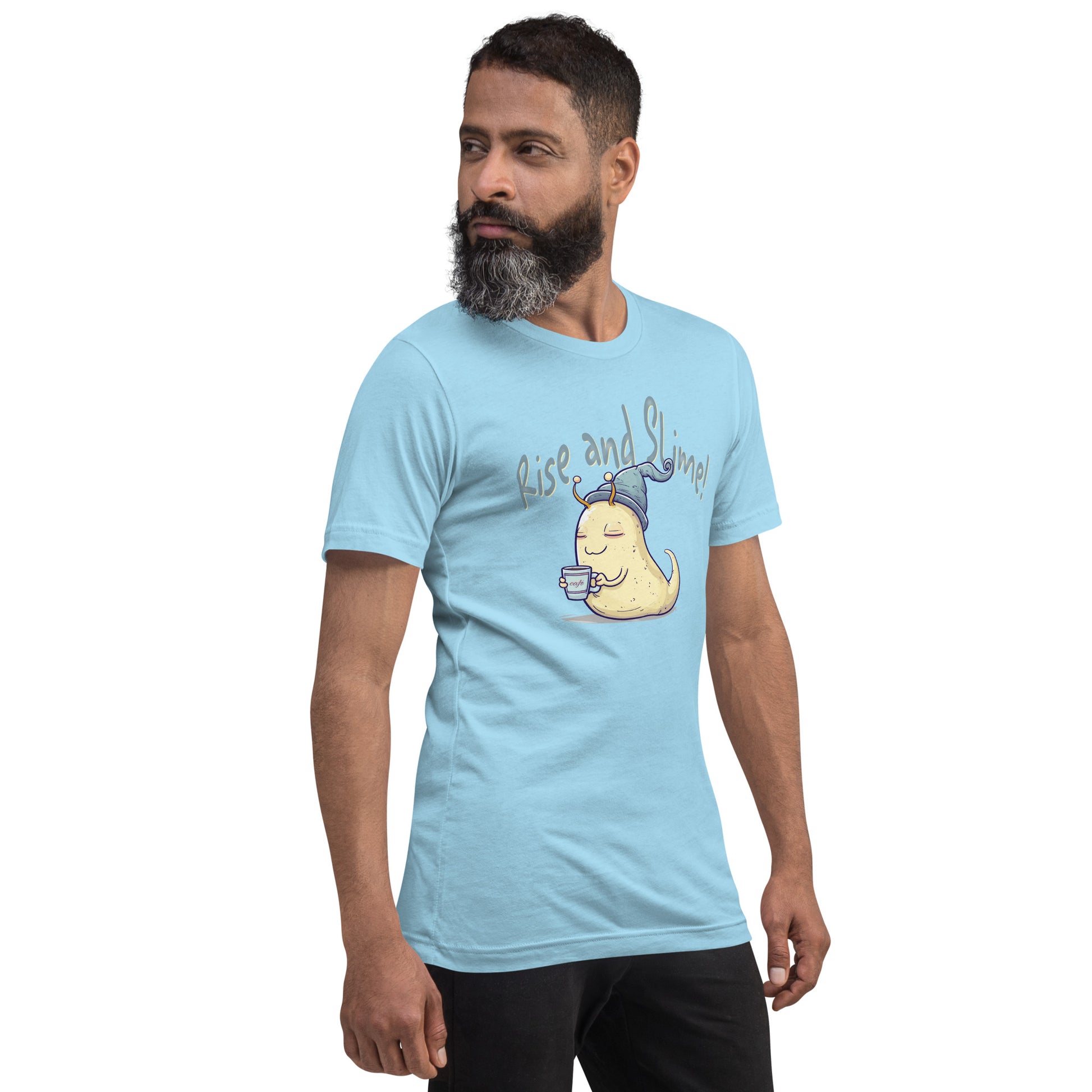 Rise and Slime Short-sleeve Unisex T-shirt Light Blue Mockup