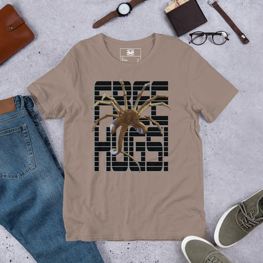 Free Hugs Short-sleeve Unisex T-shirt Pebble Flat