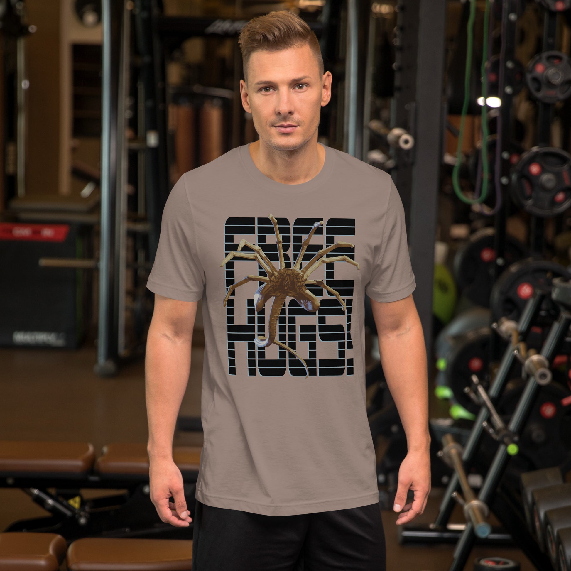 Free Hugs Short-sleeve Unisex T-shirt Pebble Mockup