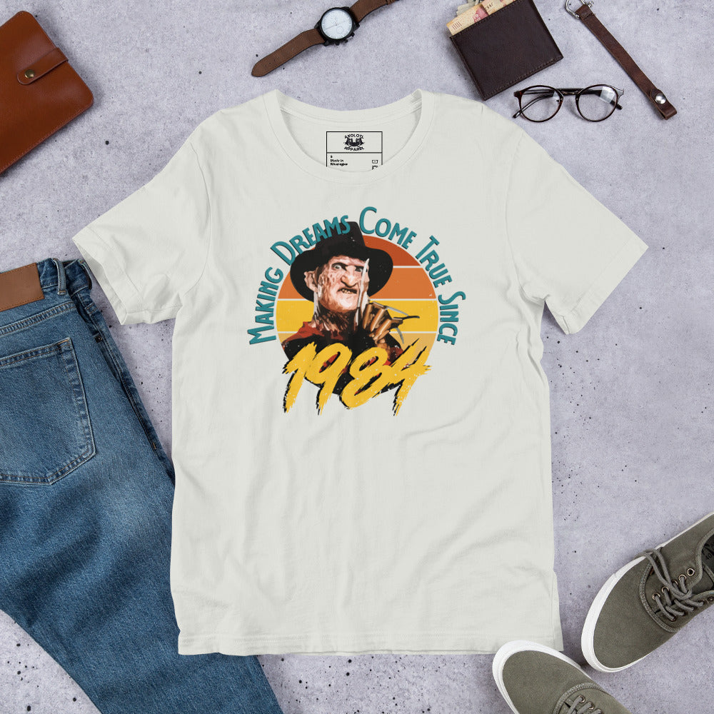 Making Dreams Come True Short-sleeve Unisex T-shirt Silver Flat