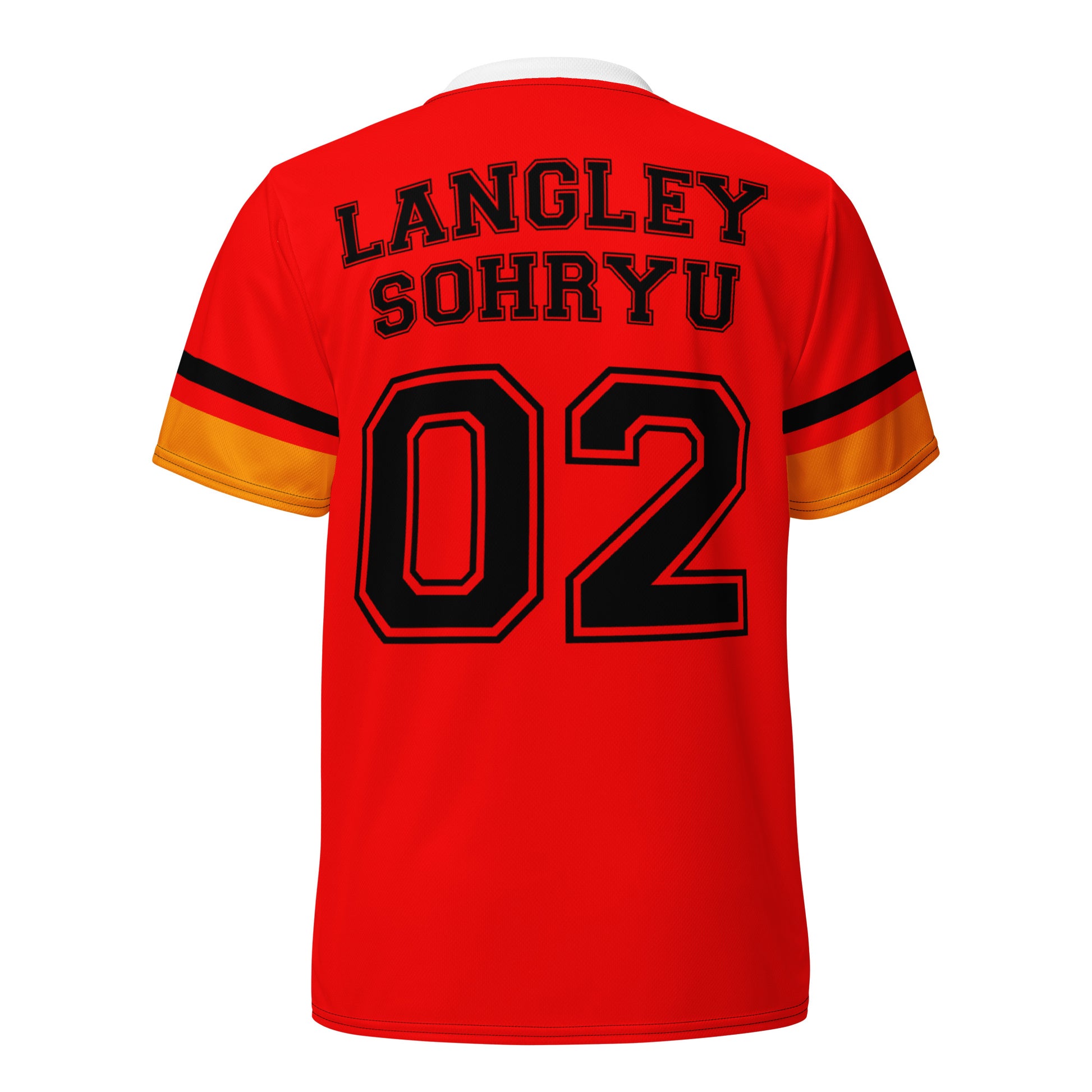 Asuka Langley Sohryu Eva Unit 02 Unisex Jersey Ghost Mockup Back