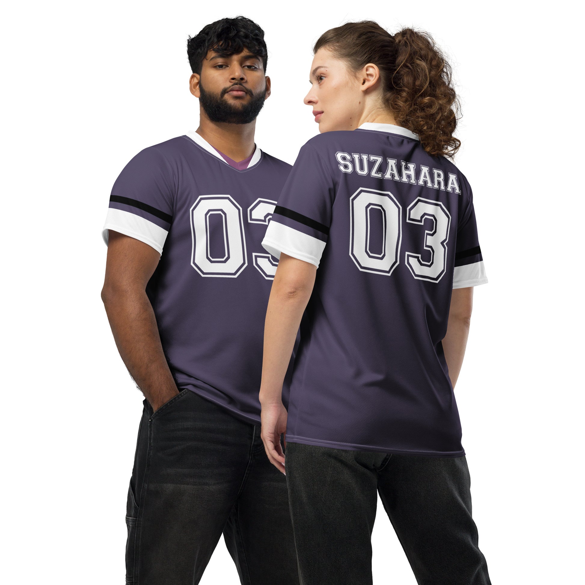 Toji Suzahara Eva Unit 03 Unisex Jersey Front and Back Mockup