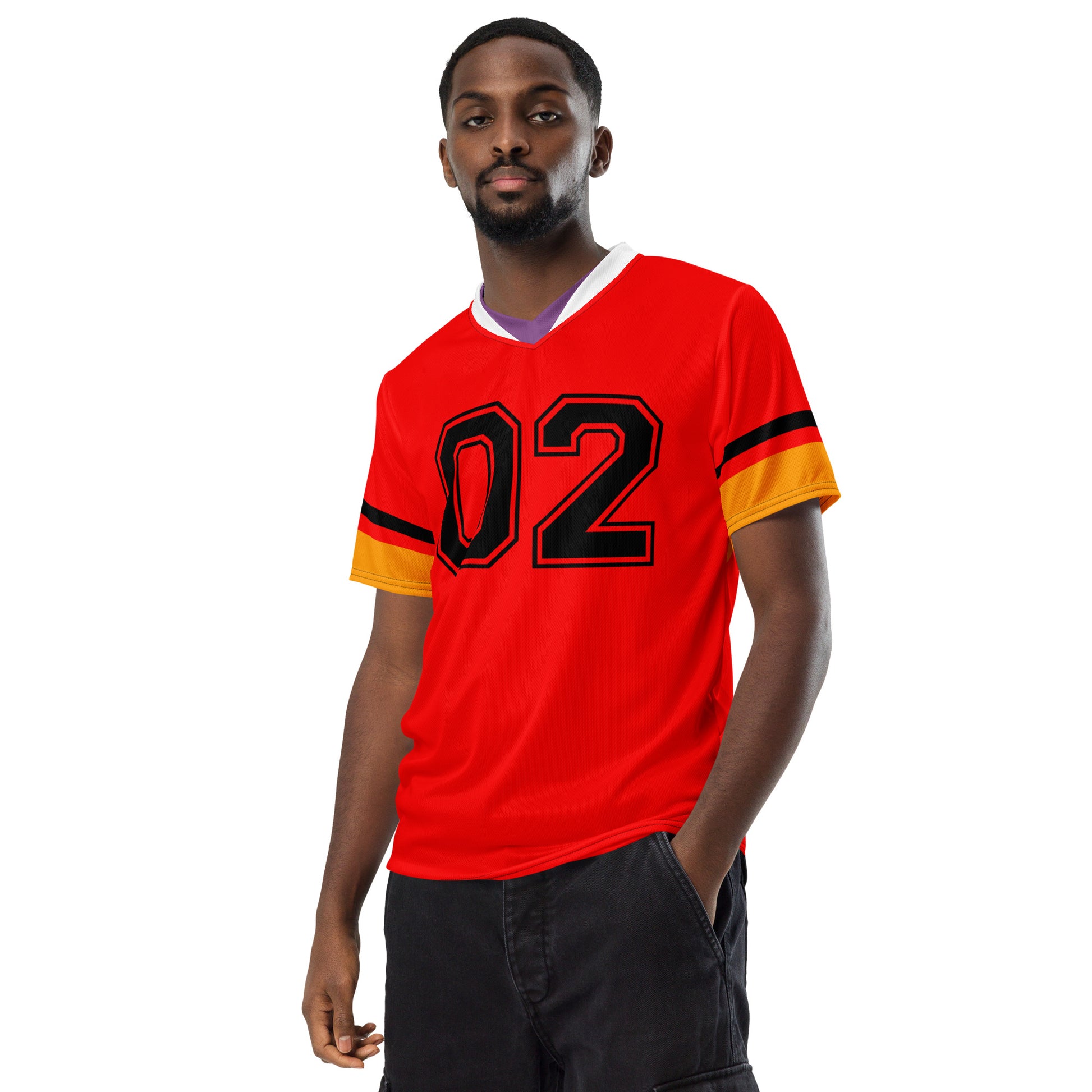 Asuka Langley Sohryu Eva Unit 02 Unisex Jersey Front Mockup