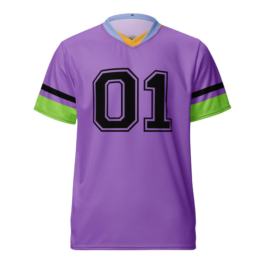 Shinji Ikari Eva Unit 01 Unisex Jersey Ghost Mockup Front