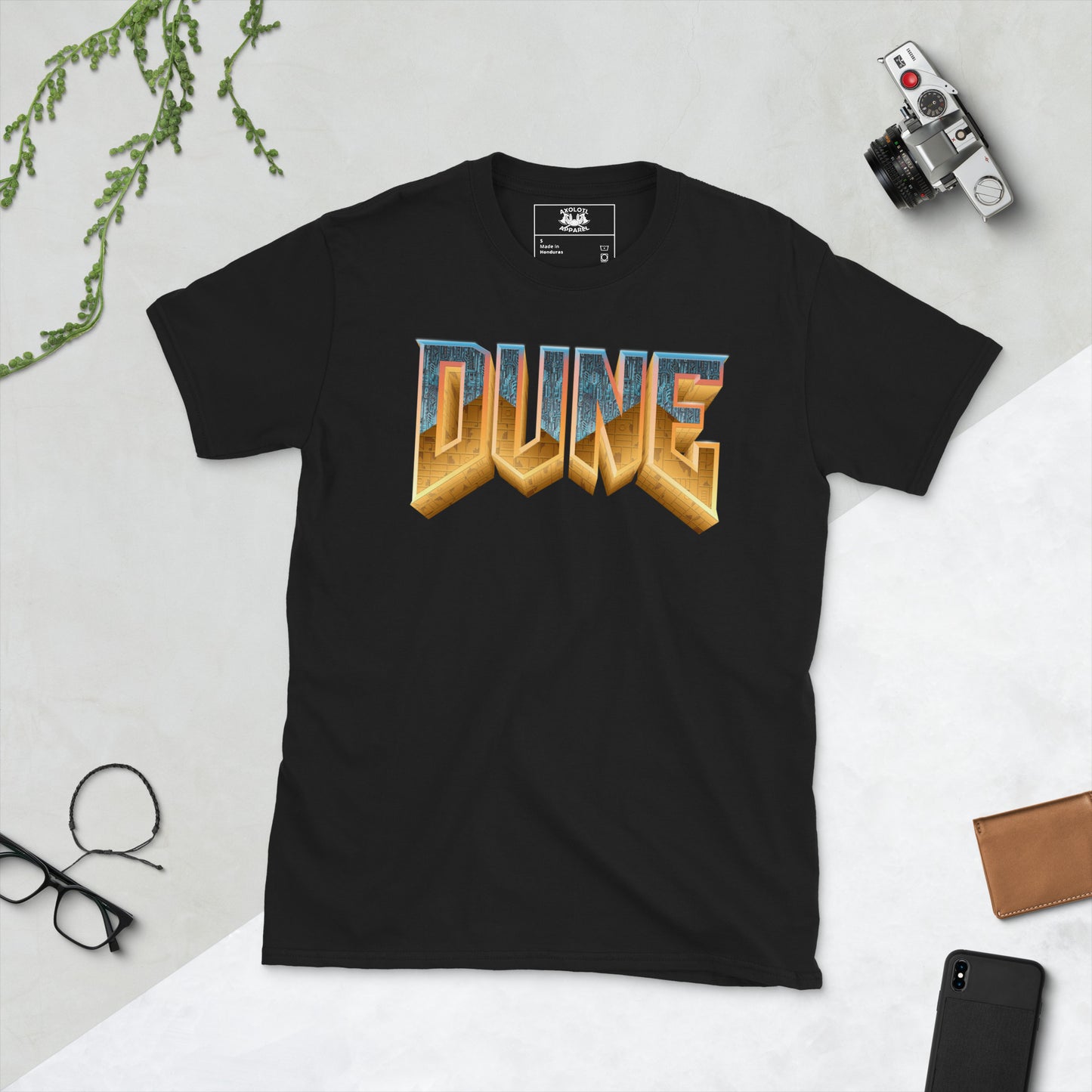 DUNE short-sleeve unisex t-shirt black flat