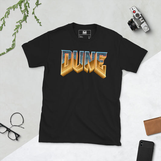 DUNE short-sleeve unisex t-shirt black flat