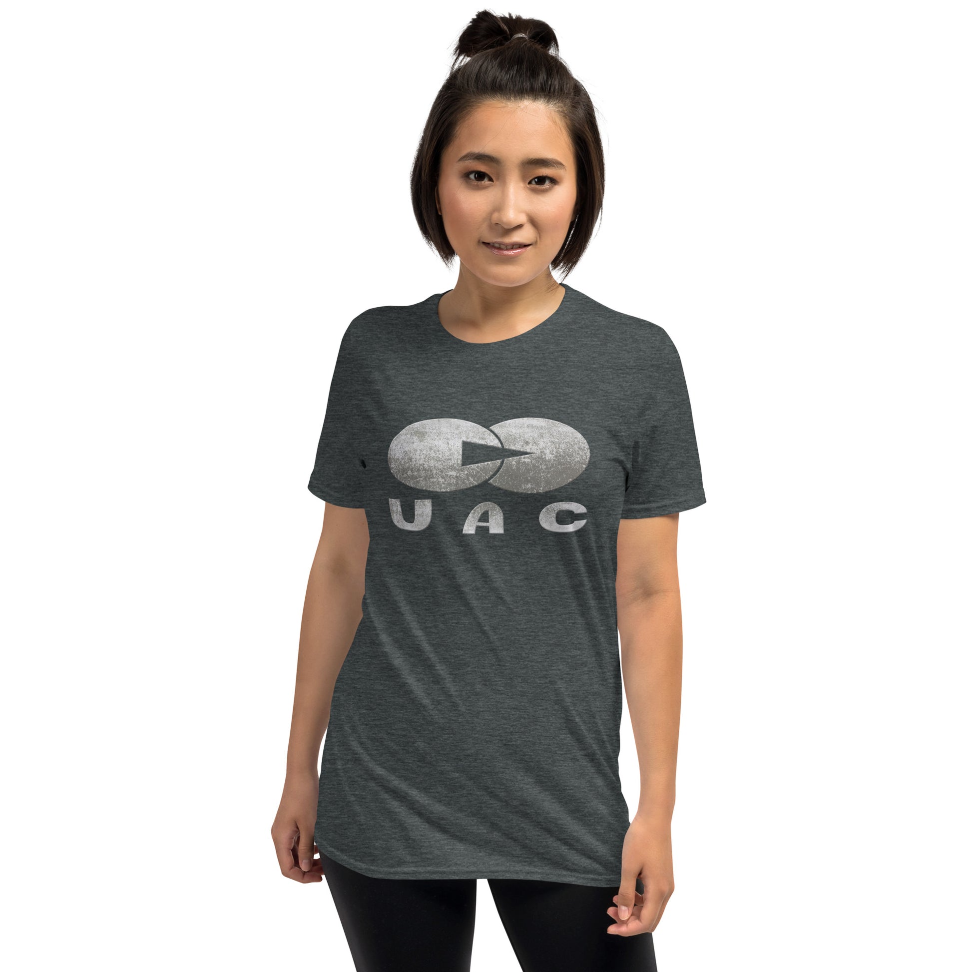 UAC short sleeve unisex t-shirt dark grey mockup