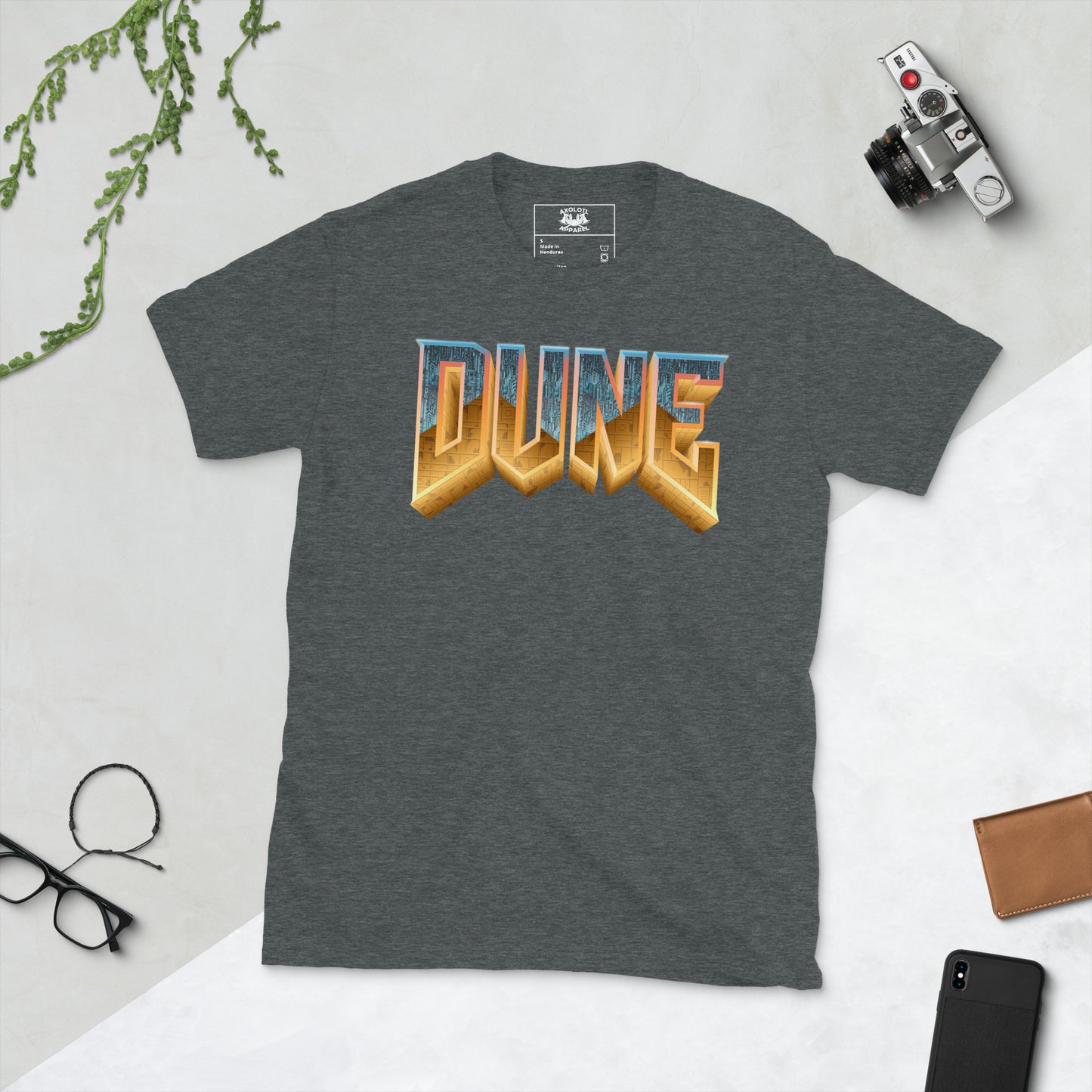 DUNE short-sleeve unisex t-shirt grey flat