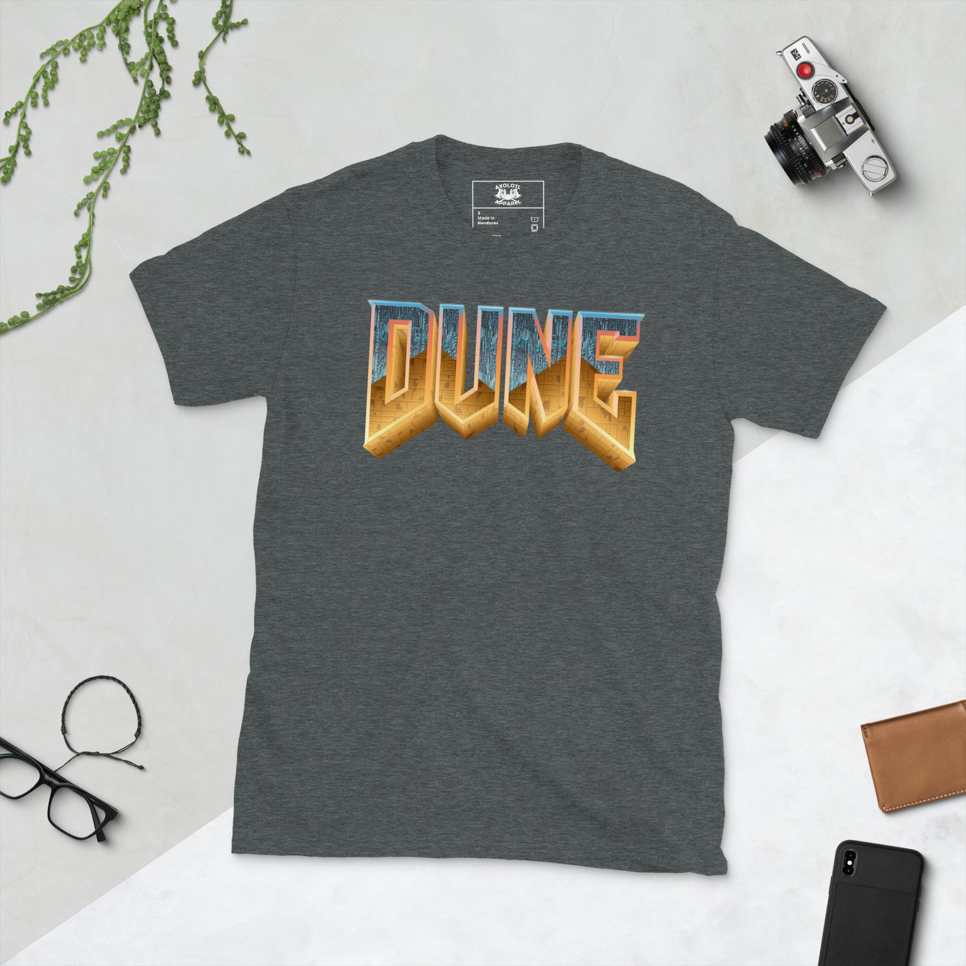 DUNE short-sleeve unisex t-shirt grey flat