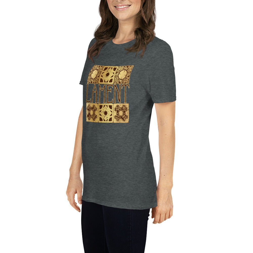 Lament Configuration short-sleeve unisex t-shirt grey mockup