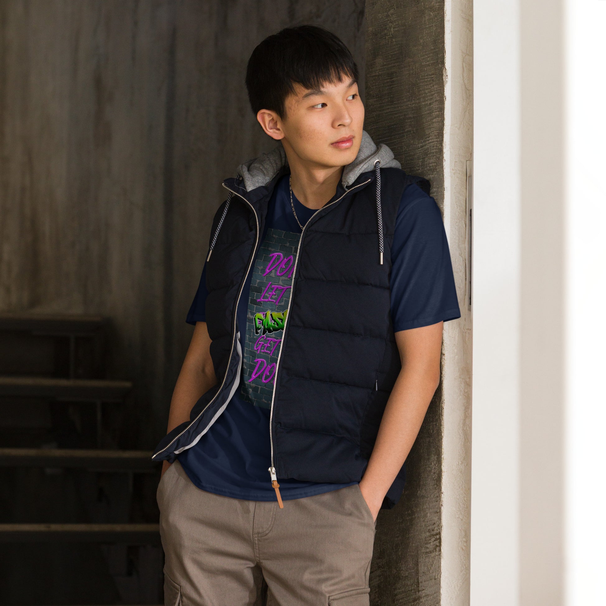 Don't Let The Fascists Get You Down short sleeve unisex t-shirt navy mocku[