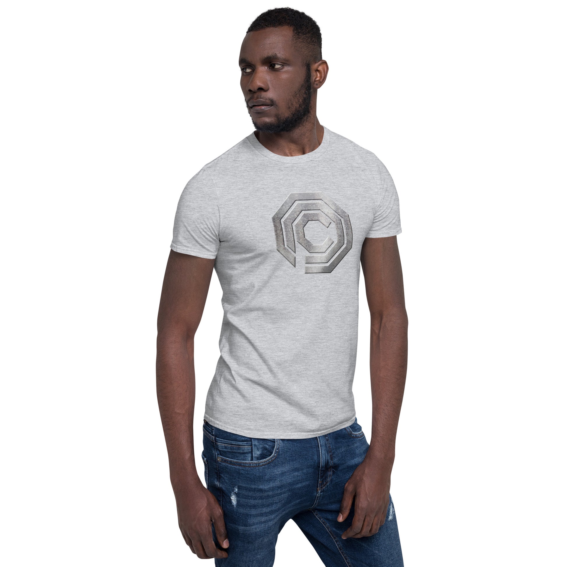 OCP short sleeve unisex t-shirt light grey mockup