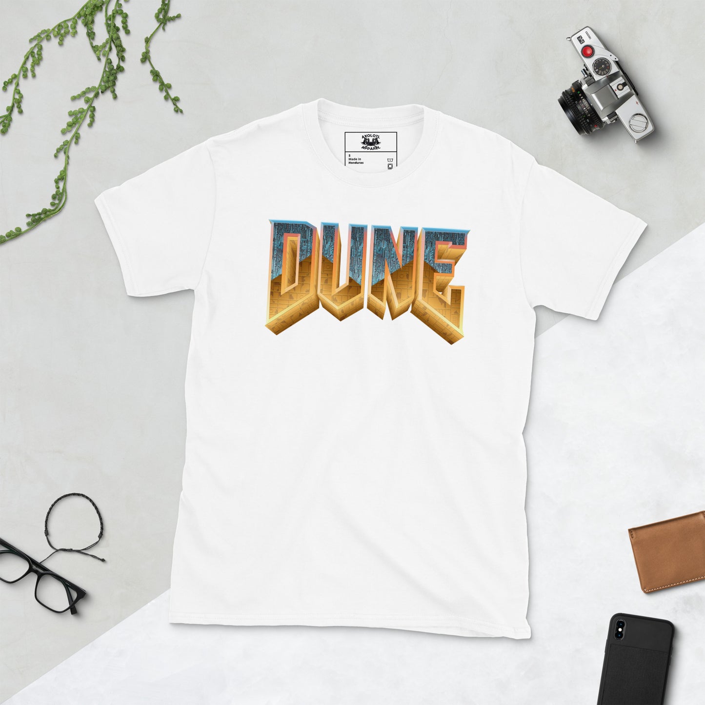 DUNE short-sleeve unisex t-shirt white flat