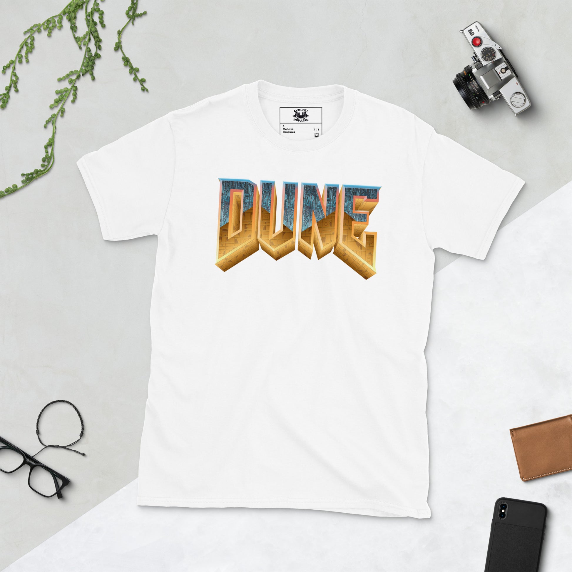 DUNE short-sleeve unisex t-shirt white flat
