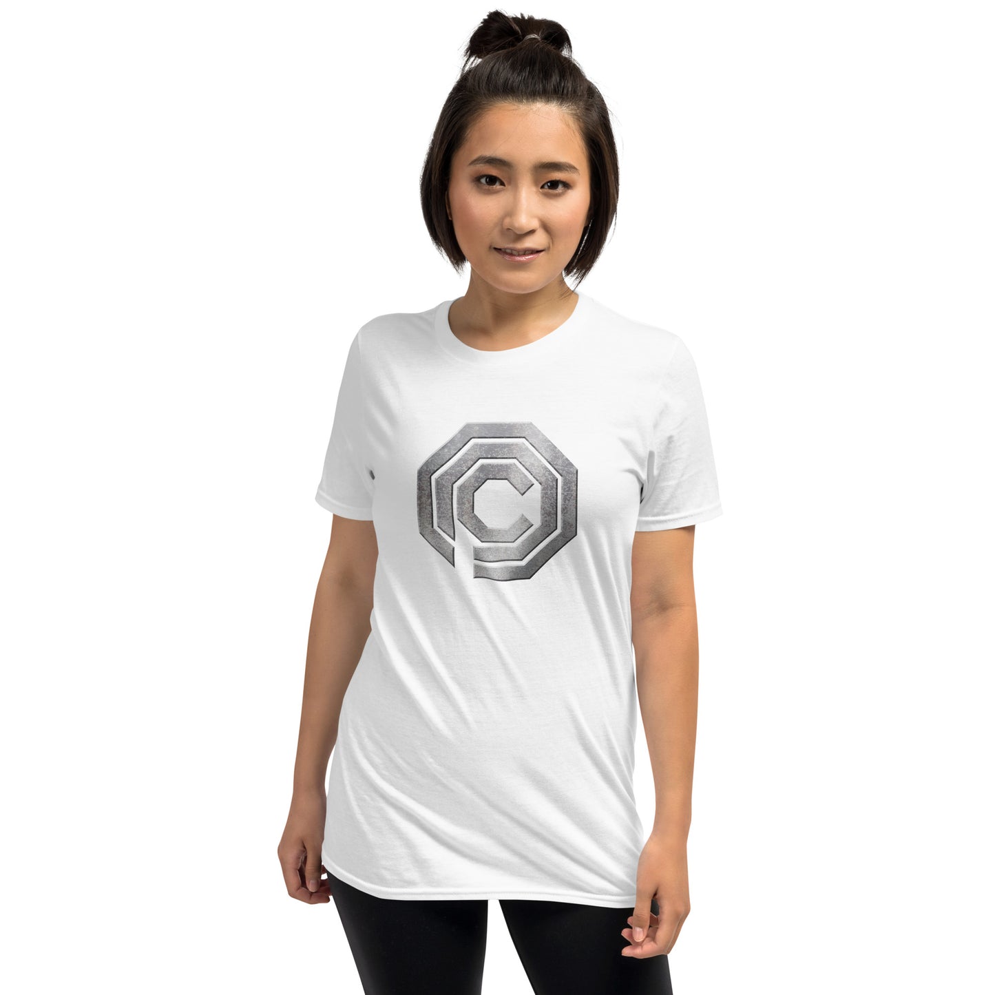 OCP short sleeve unisex t-shirt white mockup