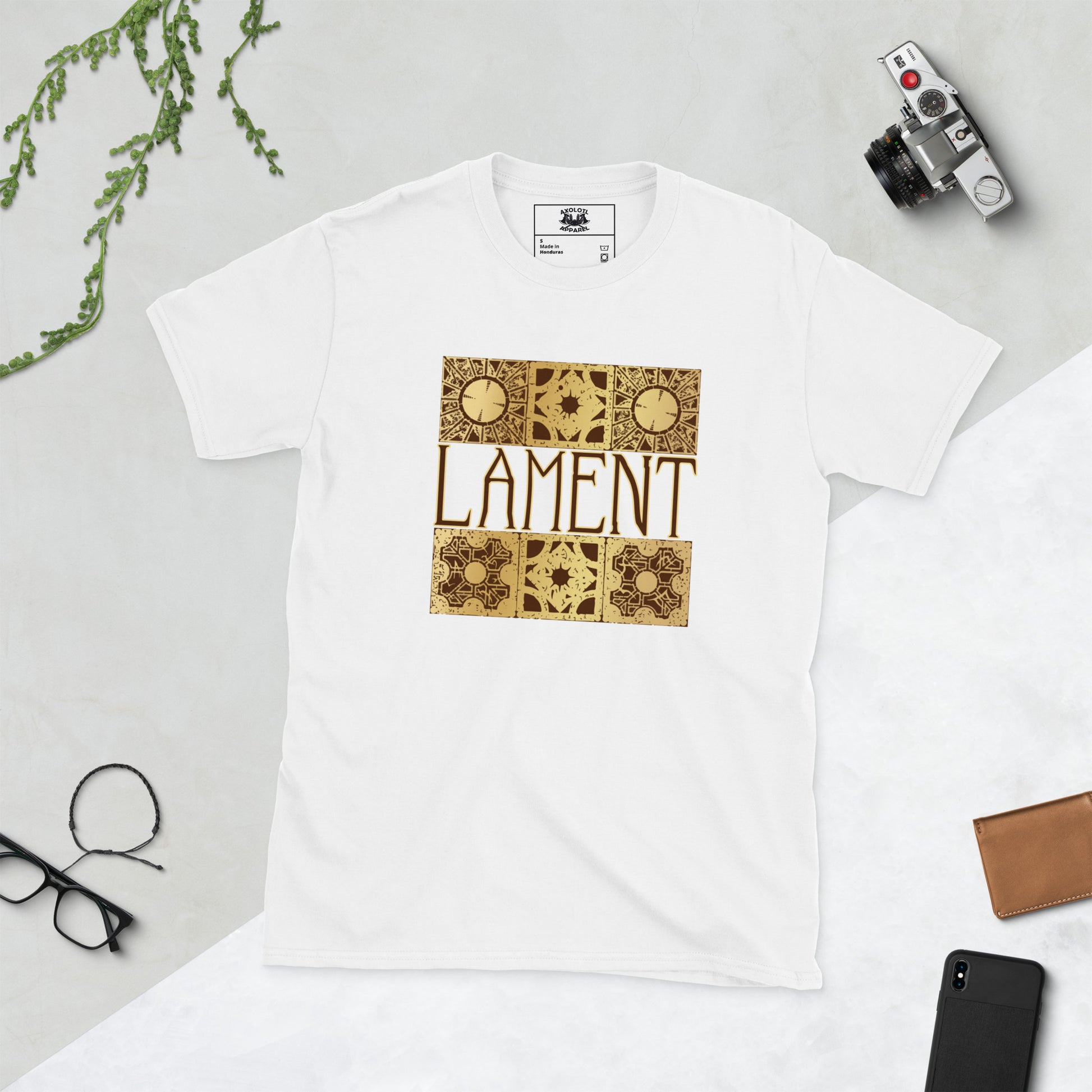 Lament Configuration short-sleeve unisex t-shirt white flat
