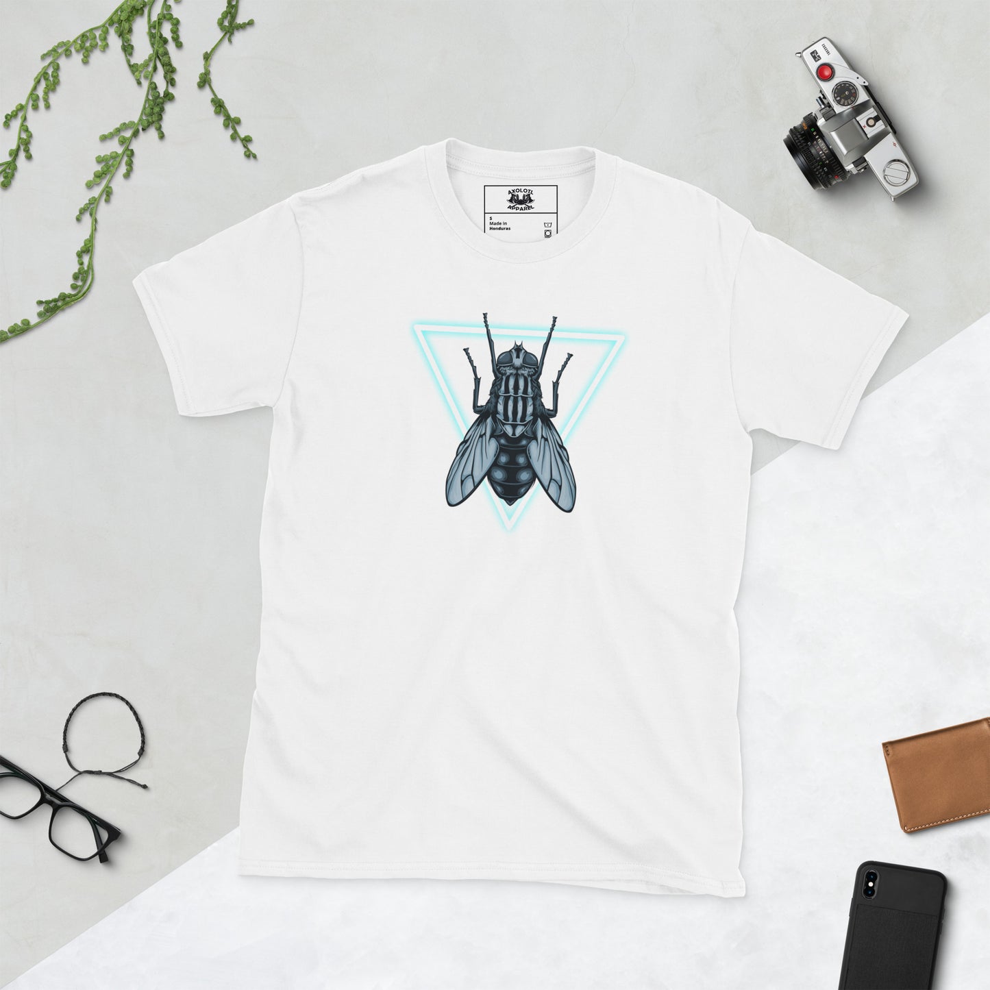 beelzebub short sleeve unisex t-shirt white flat