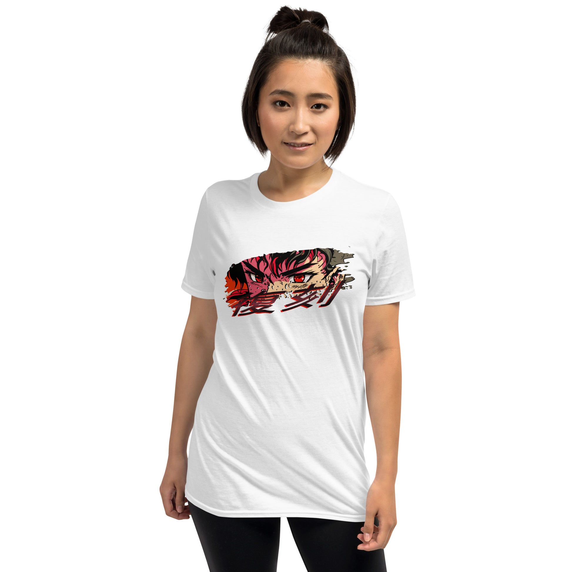 Retro Anime Short-Sleeve Unisex T-shirt White Mockup