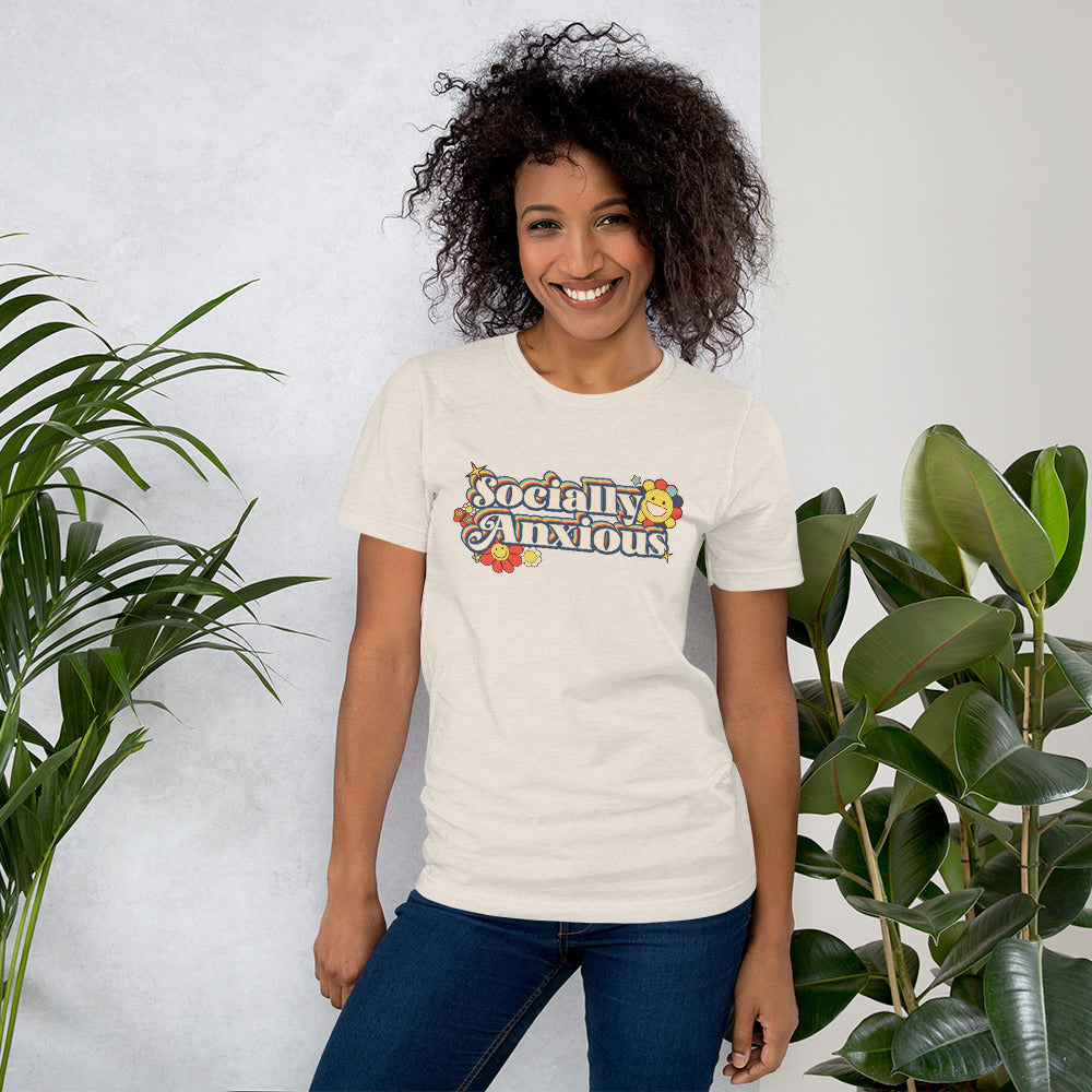 Socially Anxious Short-sleeve Unisex T-shirt Dust Mockup
