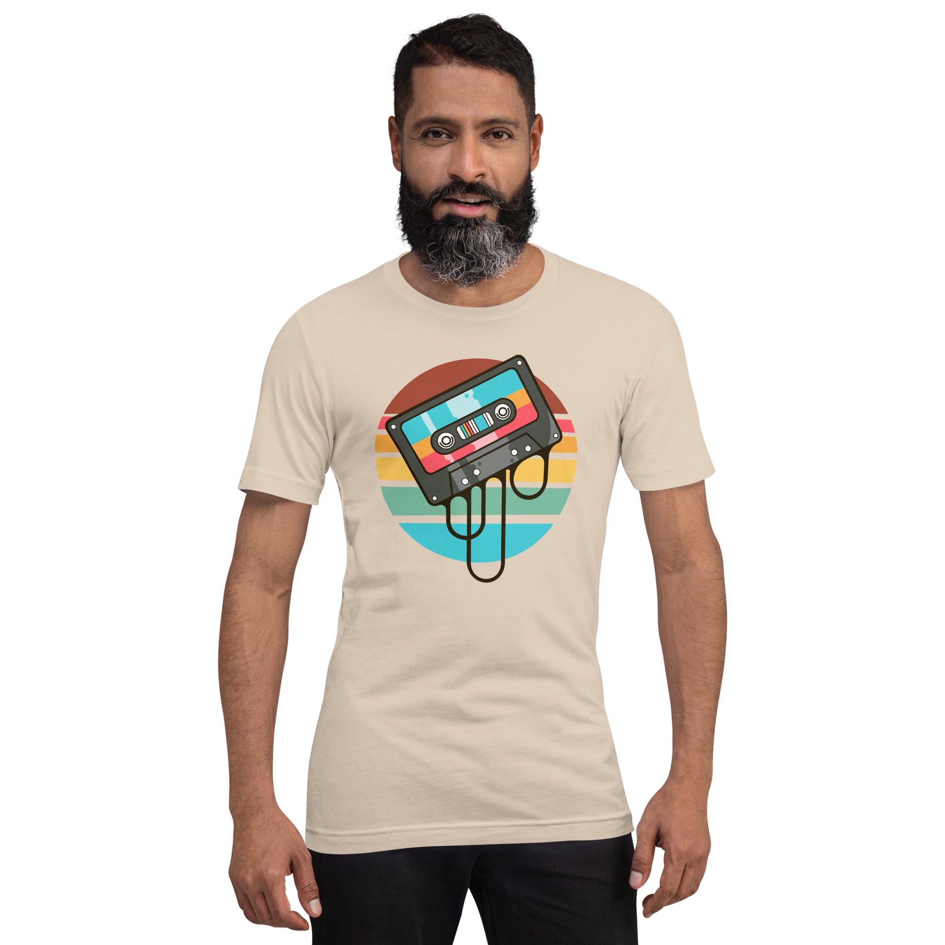 oozing nostalgia short sleeve unisex t-shirt cream mockup