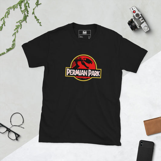Permian Park Short Sleeve Unisex T-shirt Black Flat